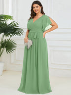 Miss | Avondjurk Dames Maxi A-lijn Elegant - Chiffon