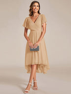 Miss | Jurk Dames High-low - Chiffon