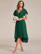 Miss | Jurk Dames High-low - Chiffon