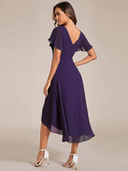 Miss | Jurk Dames High-low - Chiffon