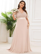 Miss | Jurk Dames Maxi Empire - Chiffon