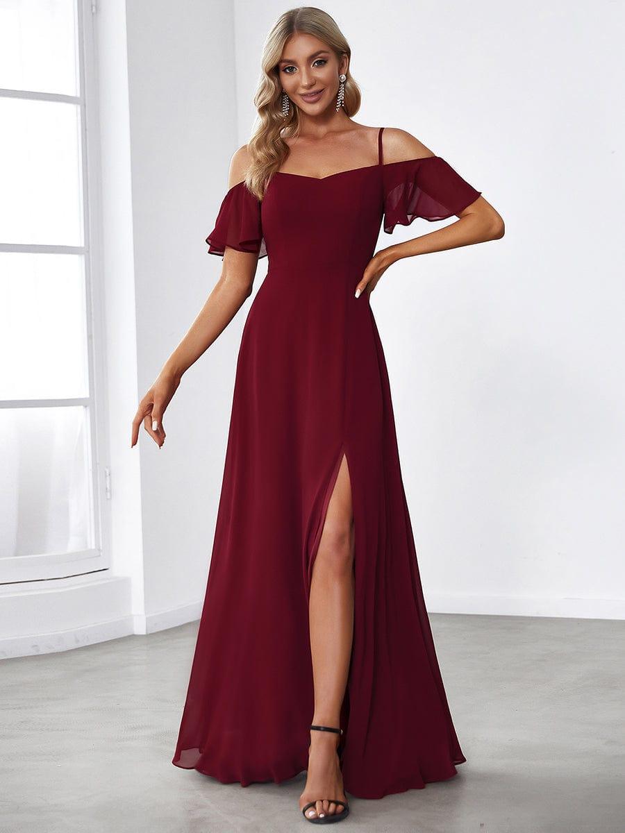 Miss | Jurk Dames Maxi Off-shoulder - Chiffon