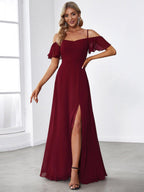 Miss | Jurk Dames Maxi Off-shoulder - Chiffon