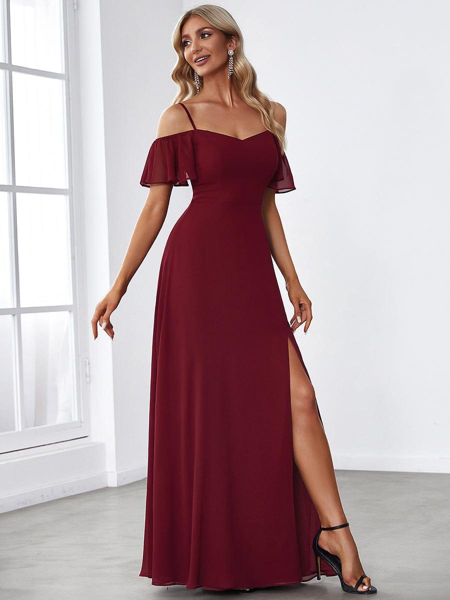 Miss | Jurk Dames Maxi Off-shoulder - Chiffon