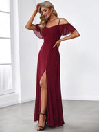 Miss | Jurk Dames Maxi Off-shoulder - Chiffon