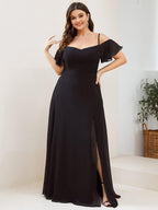 Miss | Jurk Dames Maxi Off-shoulder - Chiffon