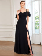 Miss | Jurk Dames Maxi Off-shoulder - Chiffon