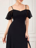 Miss | Jurk Dames Maxi Off-shoulder - Chiffon