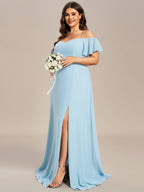 Miss | Jurk Dames Maxi Off-shoulder - Chiffon