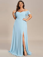 Miss | Jurk Dames Maxi Off-shoulder - Chiffon
