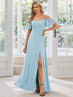 Miss | Jurk Dames Maxi Off-shoulder - Chiffon