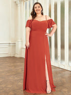 Miss | Jurk Dames Maxi Off-shoulder - Chiffon