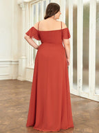 Miss | Jurk Dames Maxi Off-shoulder - Chiffon