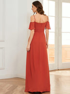 Miss | Jurk Dames Maxi Off-shoulder - Chiffon