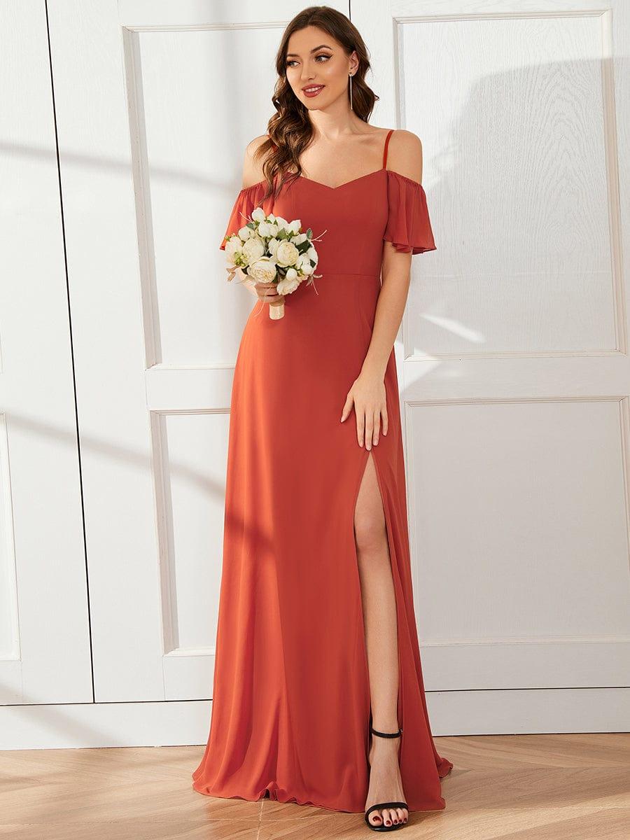 Miss | Jurk Dames Maxi Off-shoulder - Chiffon