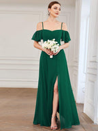 Miss | Jurk Dames Maxi Off-shoulder - Chiffon