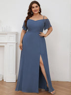 Miss | Jurk Dames Maxi Off-shoulder - Chiffon