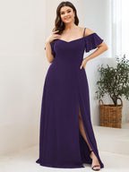 Miss | Jurk Dames Maxi Off-shoulder - Chiffon
