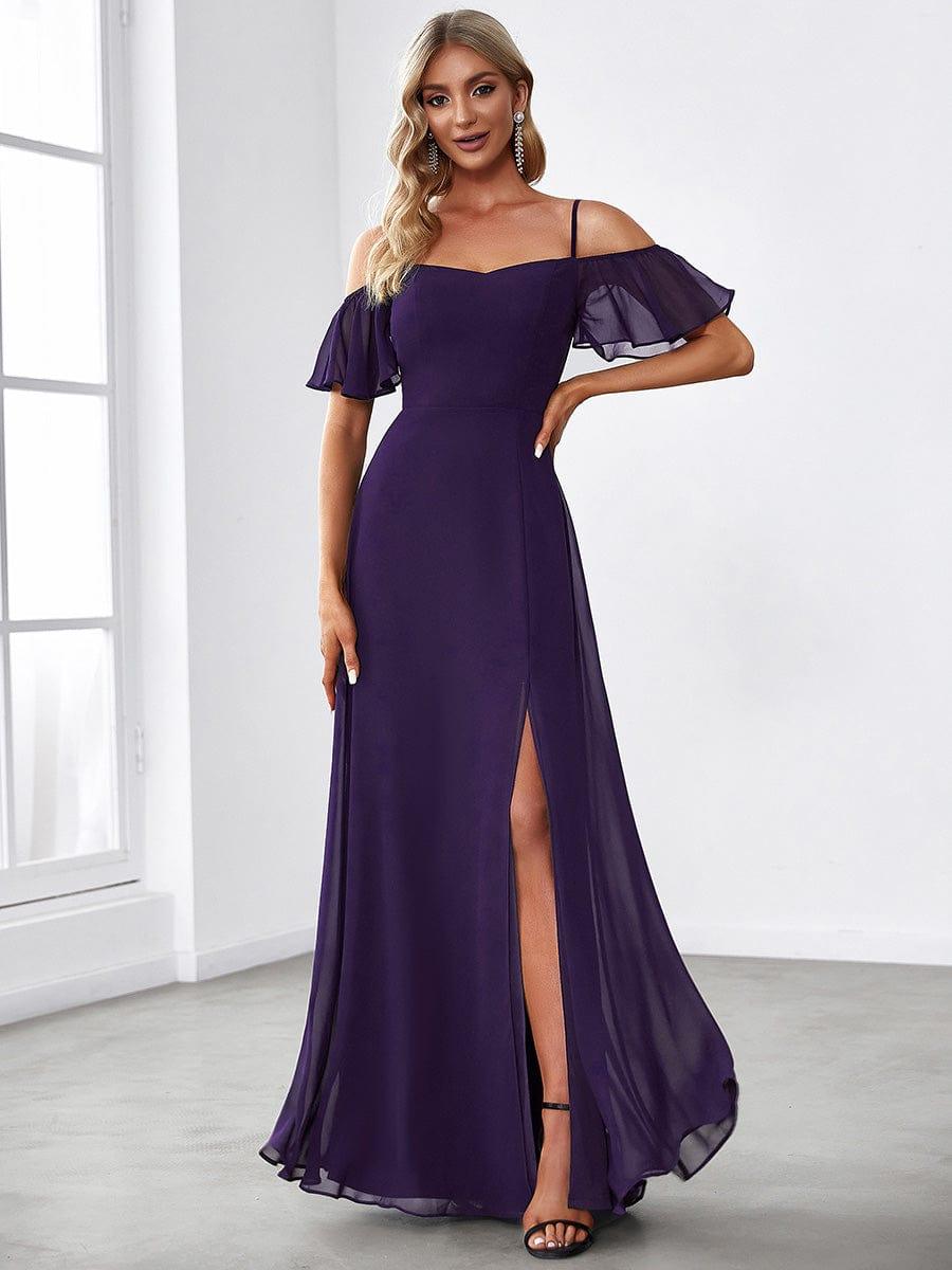 Miss | Jurk Dames Maxi Off-shoulder - Chiffon