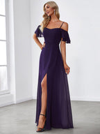 Miss | Jurk Dames Maxi Off-shoulder - Chiffon