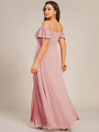 Miss | Jurk Dames Maxi Off-shoulder - Chiffon