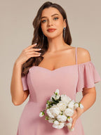Miss | Jurk Dames Maxi Off-shoulder - Chiffon