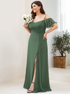 Miss | Jurk Dames Maxi Off-shoulder - Chiffon