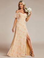 Miss | Jurk Dames Maxi Off-shoulder - Chiffon