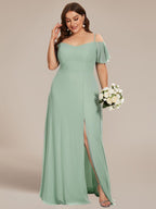 Miss | Jurk Dames Maxi Off-shoulder - Chiffon