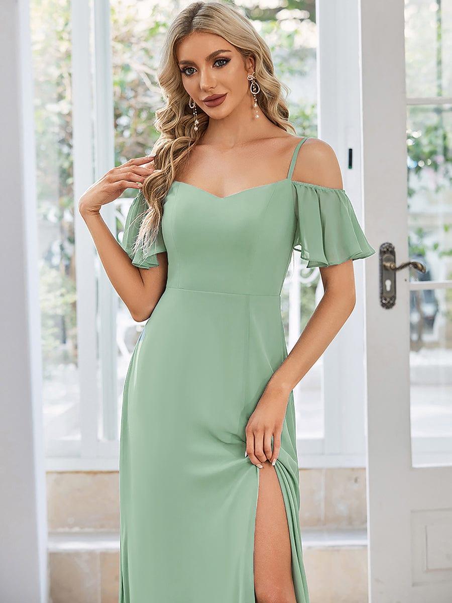 Miss | Jurk Dames Maxi Off-shoulder - Chiffon