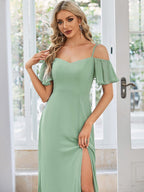 Miss | Jurk Dames Maxi Off-shoulder - Chiffon