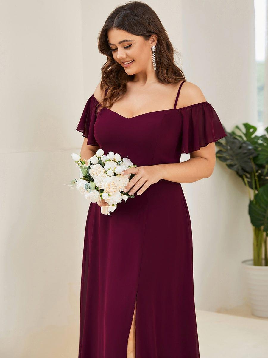 Miss | Jurk Dames Maxi Off-shoulder - Chiffon