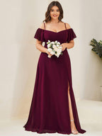 Miss | Jurk Dames Maxi Off-shoulder - Chiffon