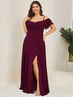 Miss | Jurk Dames Maxi Off-shoulder - Chiffon
