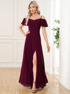 Miss | Jurk Dames Maxi Off-shoulder - Chiffon