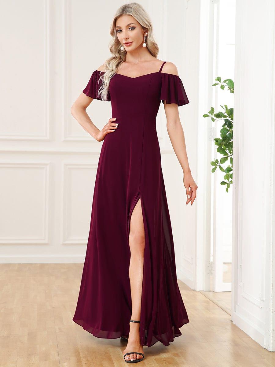 Miss | Jurk Dames Maxi Off-shoulder - Chiffon