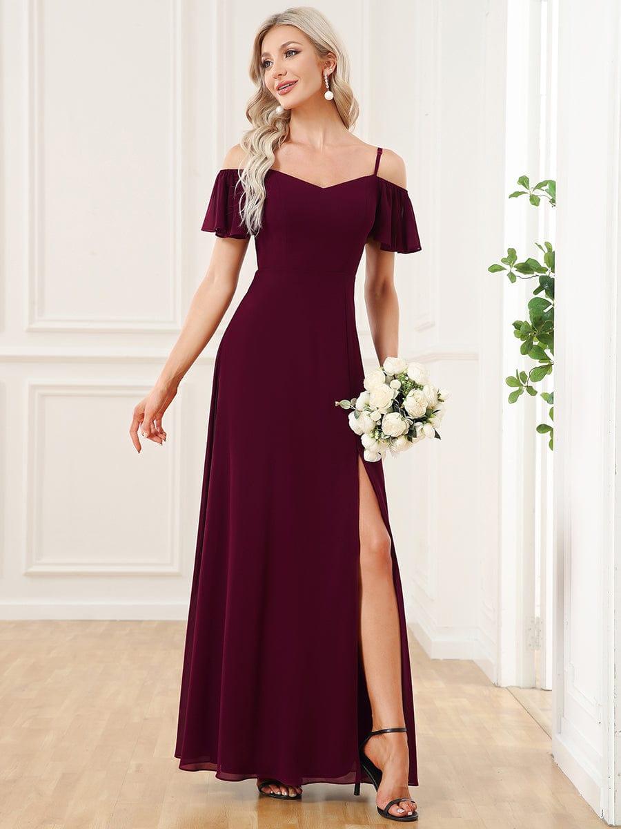 Miss | Jurk Dames Maxi Off-shoulder - Chiffon