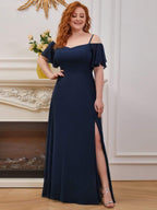 Miss | Jurk Dames Maxi Off-shoulder - Chiffon