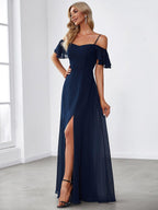 Miss | Jurk Dames Maxi Off-shoulder - Chiffon