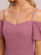 Miss | Jurk Dames Maxi Off-shoulder - Chiffon