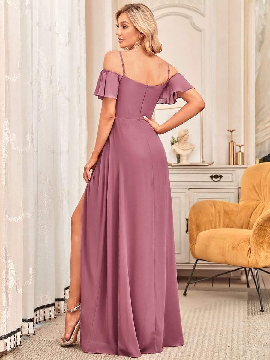 Miss | Jurk Dames Maxi Off-shoulder - Chiffon