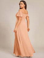 Miss | Jurk Dames Maxi Off-shoulder - Chiffon