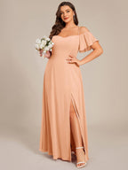 Miss | Jurk Dames Maxi Off-shoulder - Chiffon