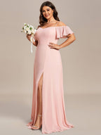 Miss | Jurk Dames Maxi Off-shoulder - Chiffon