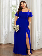 Miss | Jurk Dames Maxi Off-shoulder - Chiffon