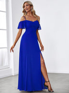 Miss | Jurk Dames Maxi Off-shoulder - Chiffon