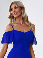 Miss | Jurk Dames Maxi Off-shoulder - Chiffon