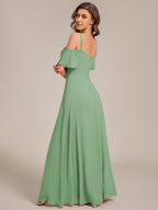 Miss | Jurk Dames Maxi Off-shoulder - Chiffon