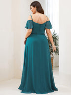 Miss | Jurk Dames Maxi Off-shoulder - Chiffon