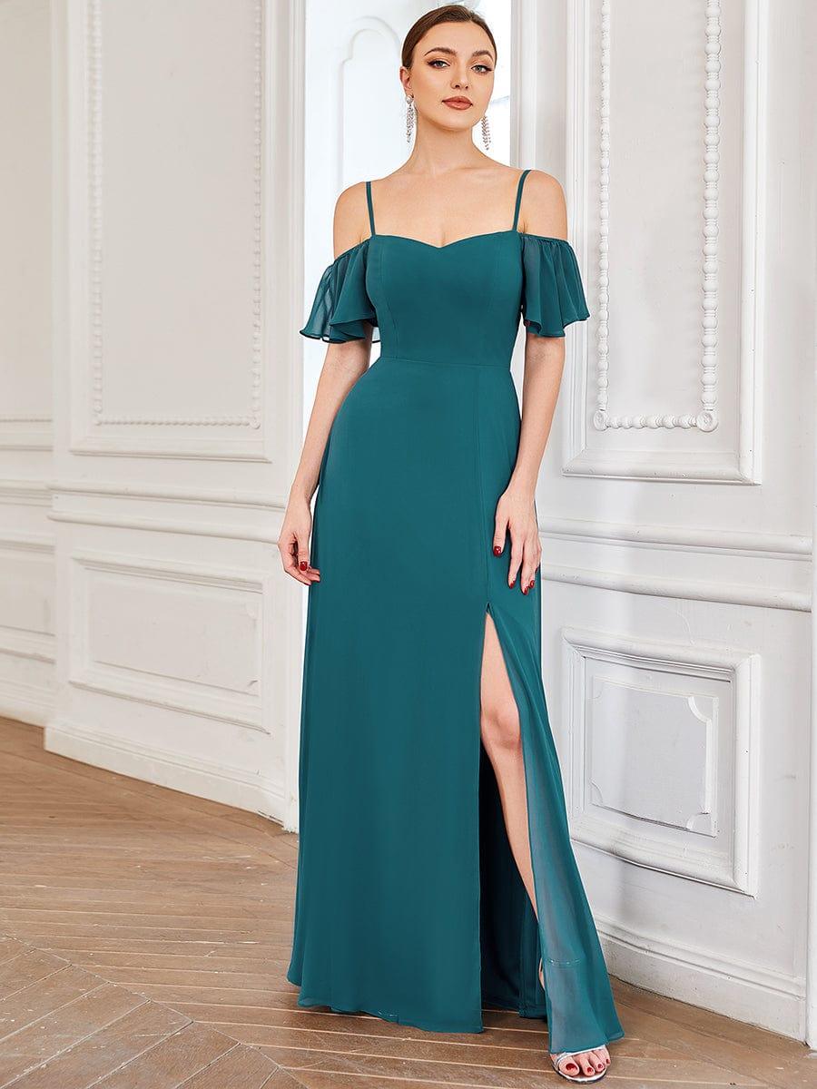 Miss | Jurk Dames Maxi Off-shoulder - Chiffon